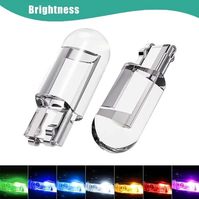 T10 LED 501 W5W Car Side Light Bulbs COB Xenon Sidelight Multiple colors Canbus - Image 1 of 4