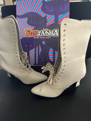 Bota Mujer Funtasma Tobillo Crema Brujas Victorianas 7M - Hermosa - ¡Nueva!! Foto 1 de 4