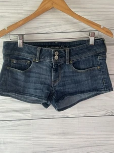 Pantalones cortos American Eagle para mujer 6 lavado oscuro j368 - Imagen 1 de 4