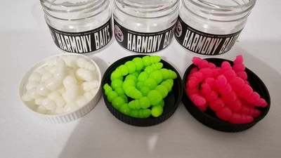 3× Harmony Baits Larva Grub Apod 37mm  Trout Fishing Lure Perch Fishing Chub  - Image 1 of 4