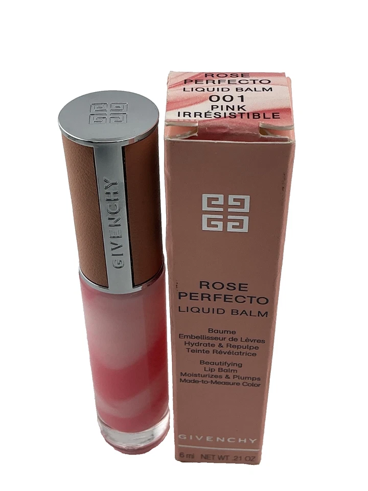 Givenchy Rose Perfecto Liquid Balm Lip Gloss 011 Black Pink Hydrating Plump