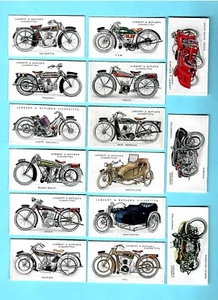 CIGARETTE CARDS.Lambert  & Butler Tobacco.MOTOR CYCLES. (Full Set of 50 ).(1923) - Picture 1 of 1