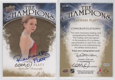 2009-10 Upper Deck The Champions Gold Auto Rachael Flatt #CH-RF Auto