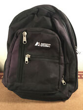 Everest vintage backpack big zippers water bottle pouch organizer