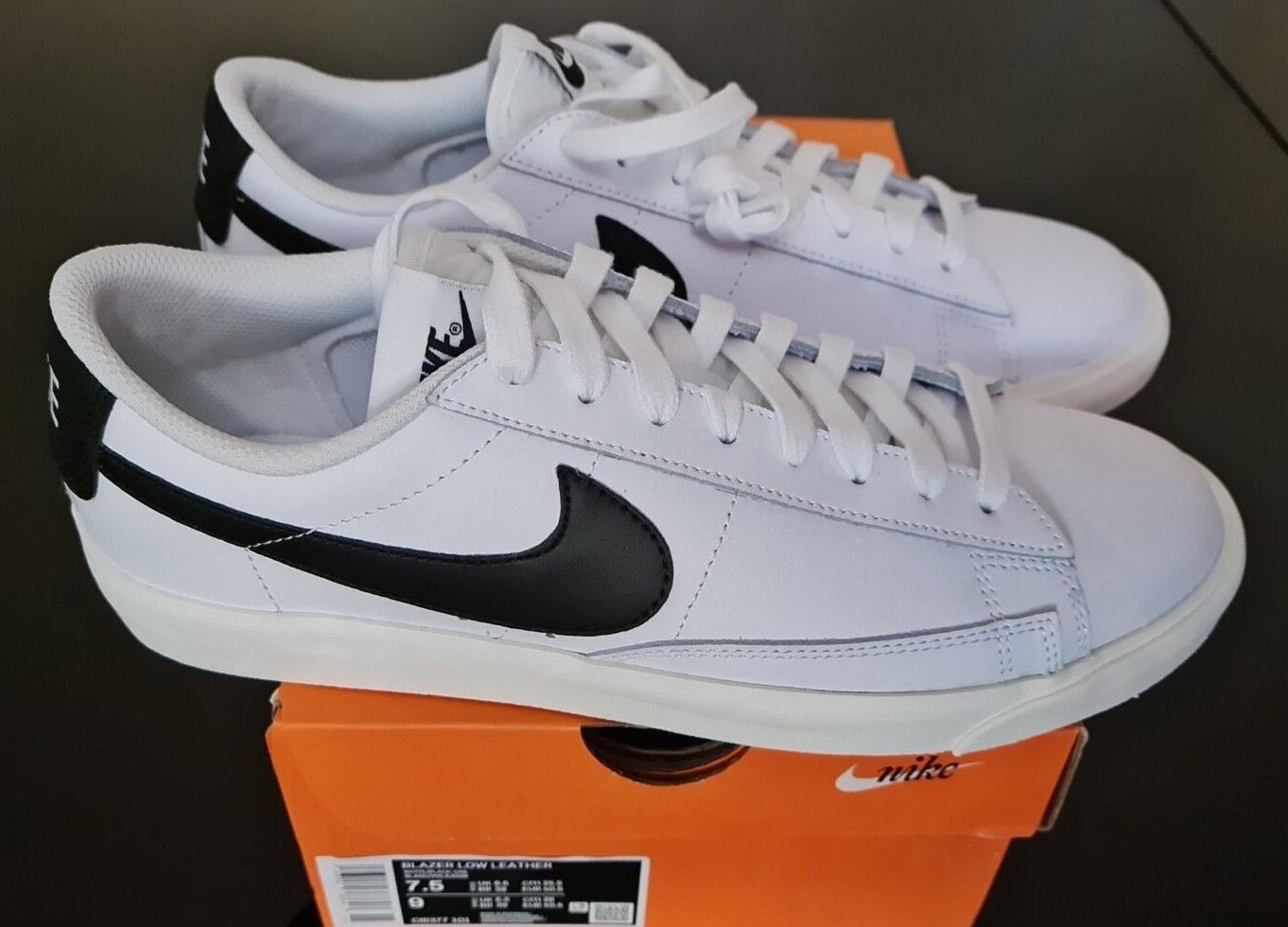 Nike Blazer Low Gs Junior Trainers Cz7106 100 Uk Size 4 5 5 Eu 37 5 38 Ebay