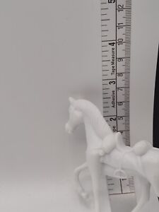 Vintage Toy Horses White Plastic Great Condition Ship's Fast A8