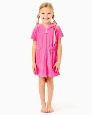 LILLY PULITZER ДЕВОЧЕК ЧАПЛИН ПРИКРЫТЬ, АУРА РОЗОВЫЙ, НОВЫЙ С ЯРЛЫКАМИ, XS (2/3) K13 - Изображение 1 из 3