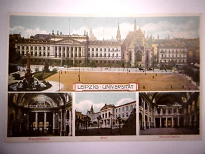 Old postcard "Leipzig University City", around 1920, unused, described - Picture 1 of 2