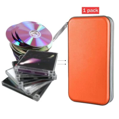 Hogar Viaje CD Estuche Billetera 72 Capacidad DVD VCD Soporte multimedia Organizador de almacenamiento Foto 1 de 4