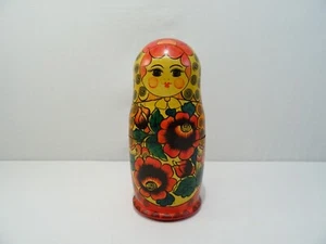POUPEE RUSSE MATRIOCHKA 10 PIECES EN BOIS PEINT RUSSIAN DOLL - Picture 1 of 13