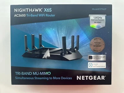 NETGEAR R7960P-100NAS Nighthawk X6 AC3000 Dual Band Smart WiFi Router - Image 1 of 4