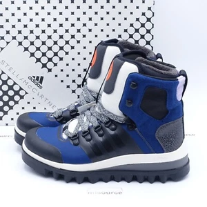 Size 8 Women's adidas by Stella McCartney Eulampis Boots HR1539 Blue/Black - Picture 1 of 9