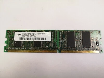 Micron MT4VDDT1664AG-40BC3 PC3200U 128MB RAM Memory Module - Image 1 of 4