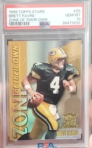 1999 Topps Stars Zone of Their Own Refractor Brett Favre #'d /1999 PSA 10 - Picture 1 of 1