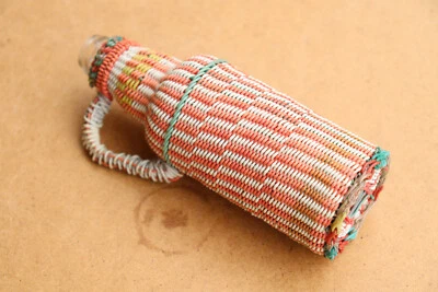 Vintage Wire Wrapped Bottle Plastic Demijohn European Retro Cottage Farm 1960s - Image 1 of 4