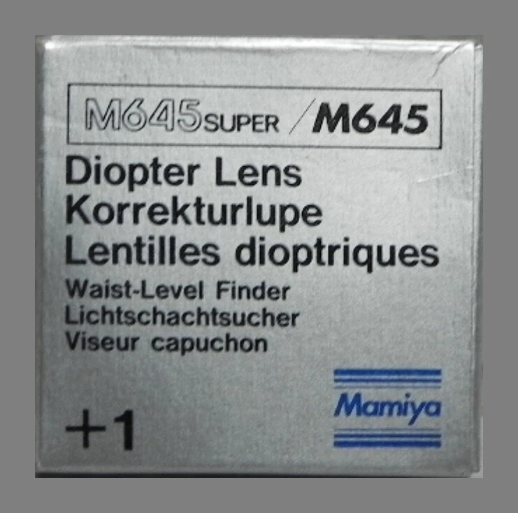 MAMIYA Waist Level Finder Diopter Lens +1.0 for M645 Super / Professional NEW - Image 1 of 1