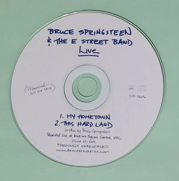 Bruce Springsteen & The E Street Band* – Live Promo CD- My Hometown - Image 1 of 1