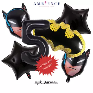 Batman Balloons Birthday Party Marvel Superhero DC Comics Helium Air Boys Packs - Picture 1 of 65