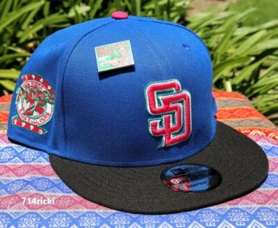 San Diego Padres MLB x Big League Chew Snapback Hat New Era 9FIFTY Watermelon - Image 1 of 4