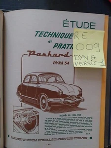 Revue Technique Panhard Dyna 54 55 851 Cm3 partie 1 Rta 1955 - Imagen 1 de 8