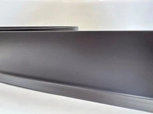 2m- Flexible Dark Grey PVC Sit On Skirting Board - Durable Wall Trim- 100mm high - Picture 1 of 6