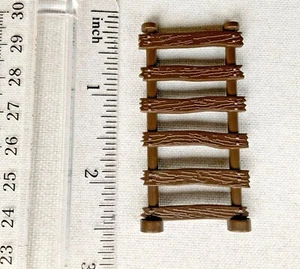 IMAGINEXT PIRATE PLAYSET ACCESSORY PART PIECE BROWN WOOD / WOODEN LADDER 2 1/4” - Picture 1 of 3