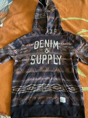 Ralph Lauren RL  Denim & Supply Azteca cotton Sweatshirt mens hoodie size M - Image 1 of 3