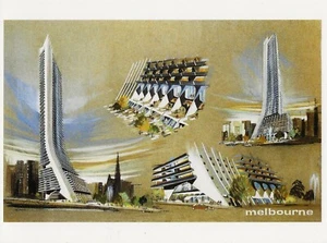 Postcard Design for Office Building Melbourne Australia 1970 by R. Seifert MINT - Picture 1 of 1