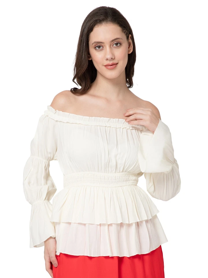 Женская средневековая пиратская крестьянская блузка эпохи Возрождения ThePirateDressing - Изображение 1 из 1