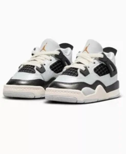 [FZ8584-070] Air Jordan 4 Retro Toddler Platinum Gold *NEW* - Picture 1 of 5