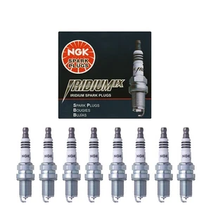NGK Iridium Spark Plug Set 8PCS. 89-18 for Ford Hyundai Toyota 5464 BKR5EIX-11 - Picture 1 of 3
