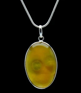 Yellow Onyx Gemstone Studded Pendant In.925 Silver Overlay For Women GP-4305 - Picture 1 of 2