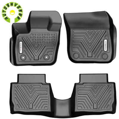 3Pc Floor Mats Set for 2017-2020 Ford Fusion Lincoln MKZ All Weather Floor Liner Foto 1 de 4