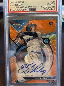 2023 Topps Finest JJ Bleday Orange Wave Auto/25 PSA 9 NEUWERTIG - Bild 1 von 2