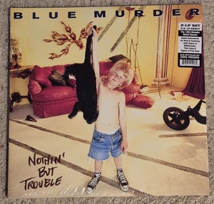 BLUE MURDER - Nothin' But Trouble - Blue with Black cat swirl - 12" Vinyl 2 LP - Imagen 1 de 1