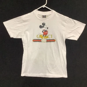 GUCCI Disney Mickey Mouse T-Shirt 100% Cotton Wali USA Men's Size L - Picture 1 of 9