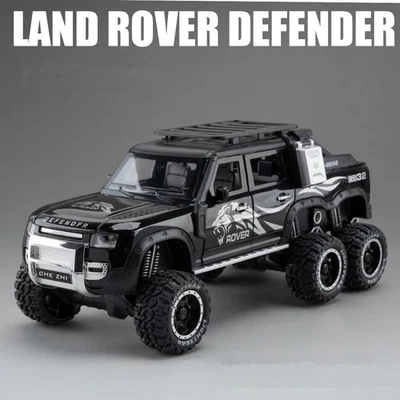 1/24 Land Range Rover Defender Alloy Pickup Car Model Diecasts Metal Toys Gift - Image 1 of 4