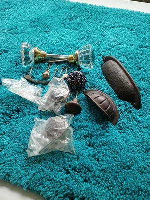 Old Handles For Crafting Or Renovations Old New Fun Craft Lot - Image 1 of 4