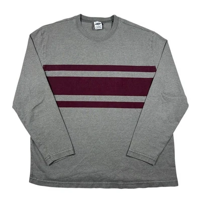 Vintage y2k Old Navy Striped Long Sleeve Shirt Men's Size Large Preppy Grunge - Image 1 of 4