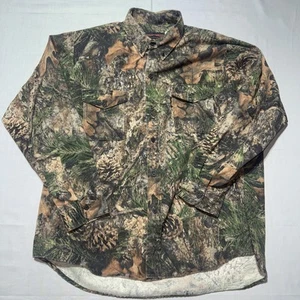 True Timber Camo Shirt Mens X-Large Camouflage Long Sleeve Button Up Pockets - Picture 1 of 4