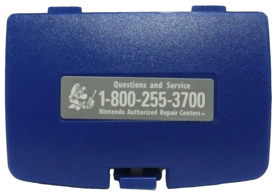 Blue Pokemon Battery Cover Game Boy Color for GBC Replacement Door Sticker New