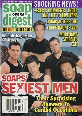 Soap Opera Digest July 29, 2003 SEXIEST MEN-SEAN KANAN-GRAYSON MCCOUCH-PASSIONS - Image 1 of 4