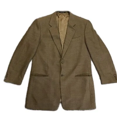 Abrigo deportivo Armani Collezione tostado negro lana cachemir traje chaqueta talla 42L Foto 1 de 4