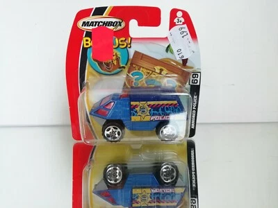 Matchbox Armored Police On Blister - Photo 1/3