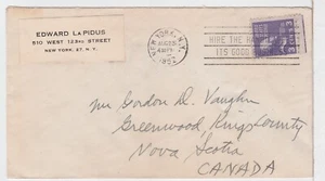 TurtlesTradingPost- New York,NY 1952- Reciprocal Rate To Canada- Handicap Slogan - Picture 1 of 2