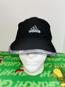 Adidas Stretch Fit Climacool Adizero Unisex Cap Hat Strap Back Black w/Gray Camo - Picture 1 of 11