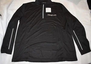 Snap-On Tools Black Quarter-Zip Sport Reflective Pullover Shirt Size XL NEW ~#93 - Picture 1 of 4