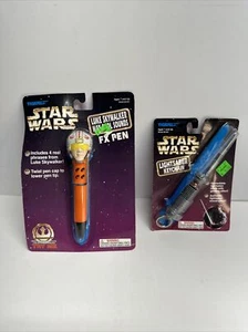 1997 Star Wars Lightsaber Tiger Electronics Key Chain Vintage & FX PEN - Picture 1 of 6