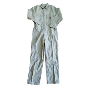 Dickies Mens Work Uniform Coveralls Gray Herringbone Pockets L Regular New - Picture 1 of 4