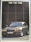 1987-1988 BMW 730i 735i 735iL 48pg Brochure Excellent Original 2/87 German Text